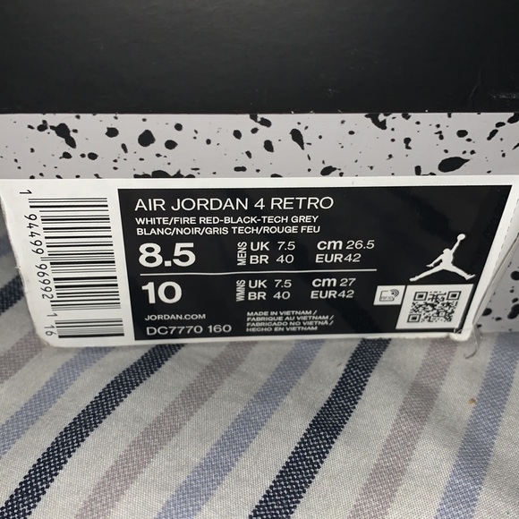 Jordan 4 fire reds - Picture 5 of 5